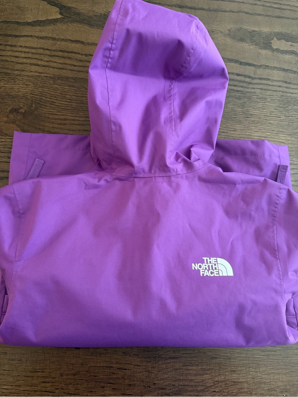 The North Face Kids Purple Hooded Zipline Rain Jacket - Picture 2 of 5